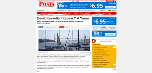 Deniz Kuvvetleri Kupası Yat Yarışı'na katılan tekneler Çanakkale Boğazı'ndan geçti